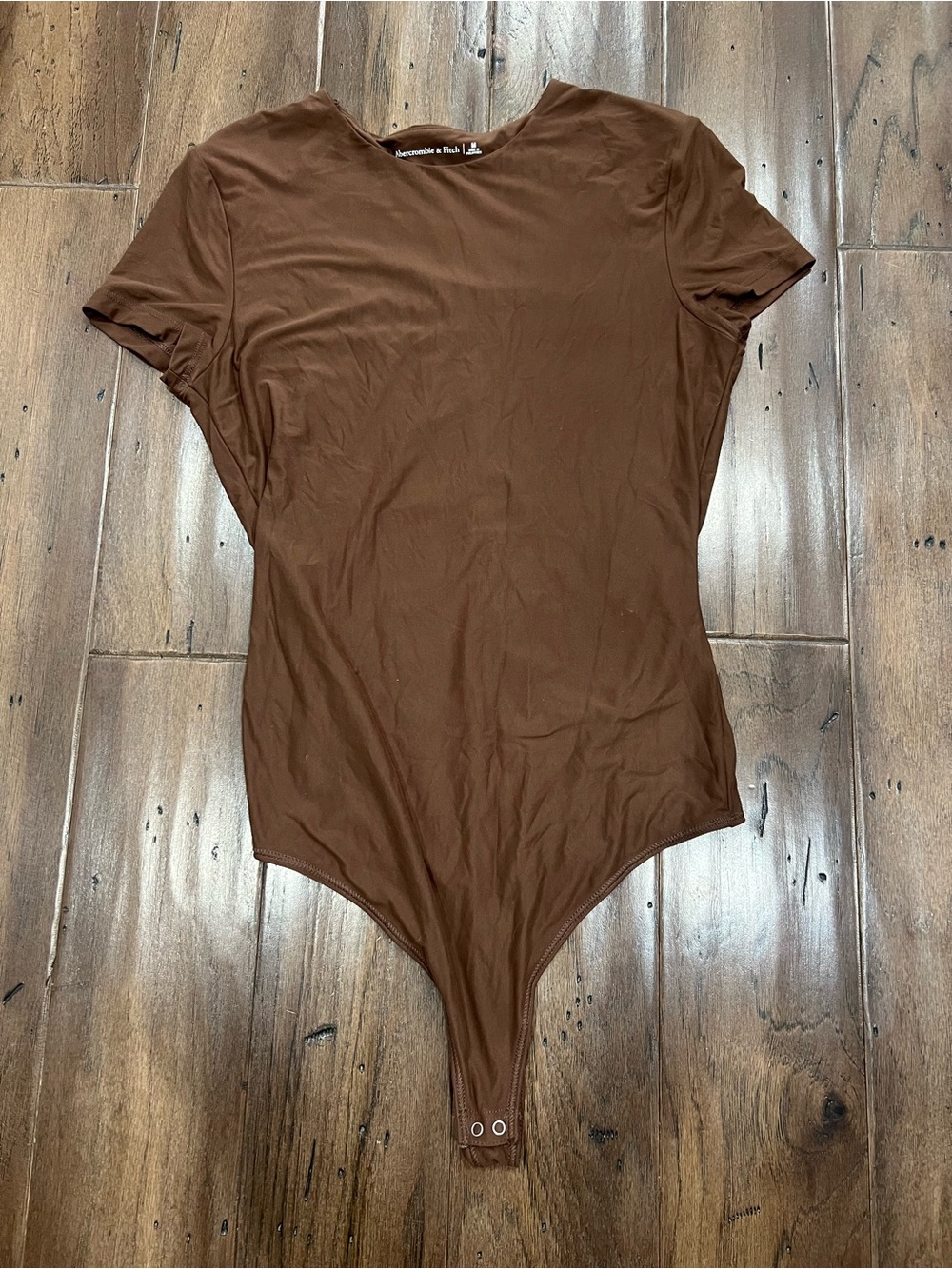 Abercrombie & Fitch Brown Short-Sleeve Bodysuit
